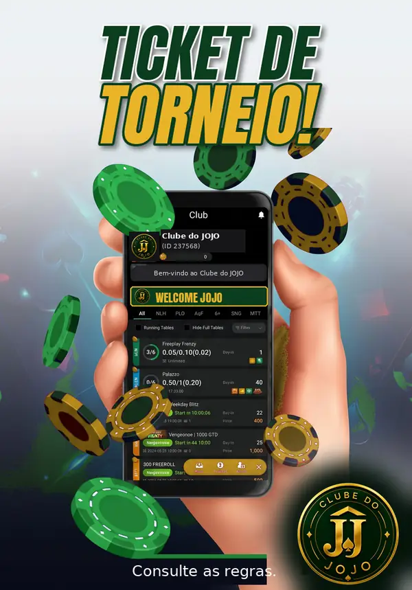 Ticket de Torneio - Clube do Jojo